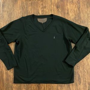 100% Wool Sweater Large Black Made in Canada Justin Charles